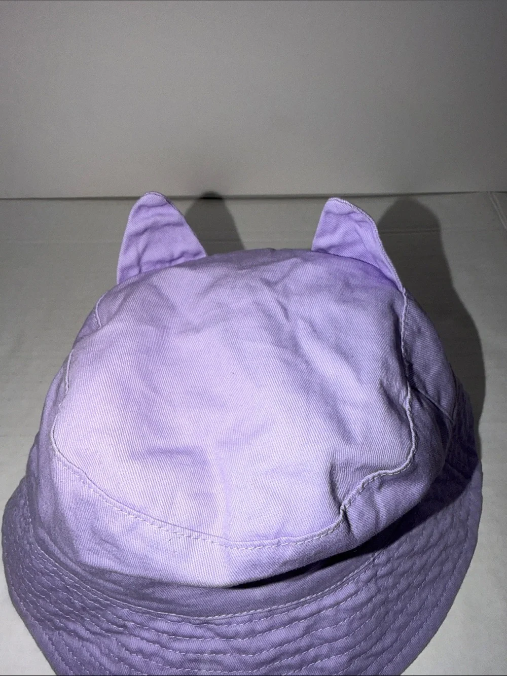 wonder nation Lavender Cat Ear Bucket Hat with Heart Accent